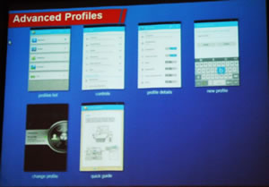 Advanced Profiles slide