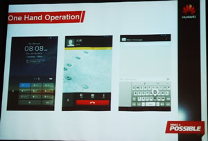 One hand operation slide