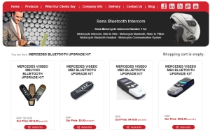 Mercedes web page