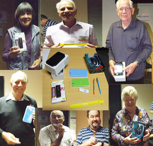 The Raffles prizes and some of the winners