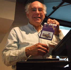 Robert with the door prize