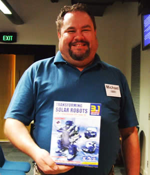 Michael with the Solar robots