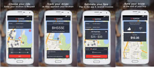 GoCatch Slide 4 Screen shots of the passager appliction