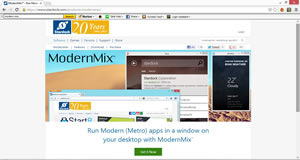 screen shot of Modern Mix