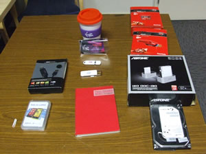 Raffle prizes