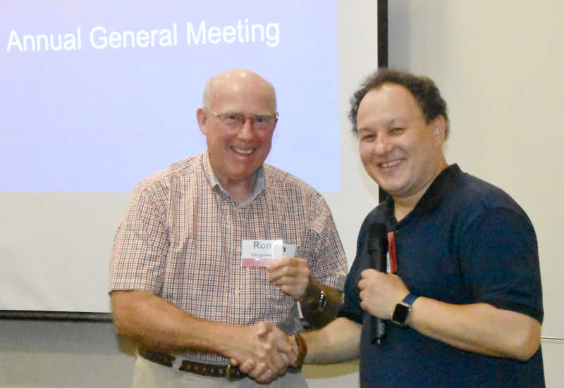 Retired President Alex and noew President Ronald