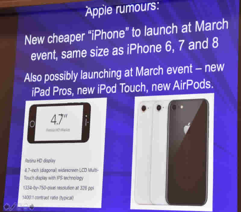 February 20 Slide on Apple rumours