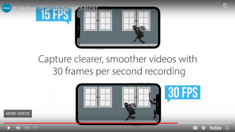 D-Link Slide 8 30fps capture rate