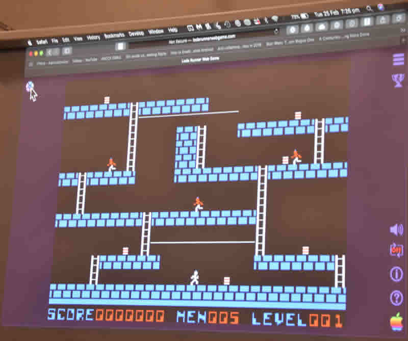 February 20 Lode Runner screen shot
