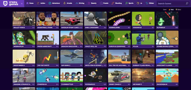 Crazy Games Screen Shot