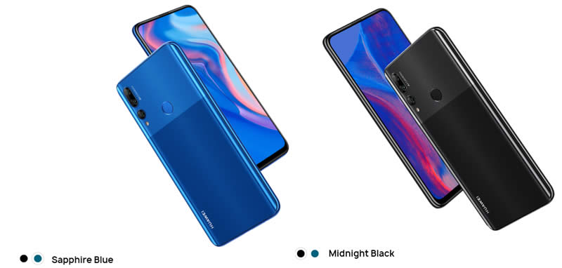Huawei Y9 Prime in blue or black