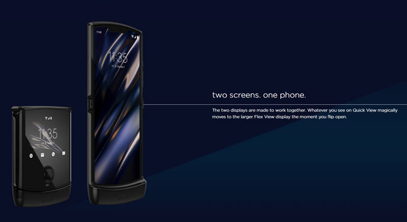 RAZR two screens one phone