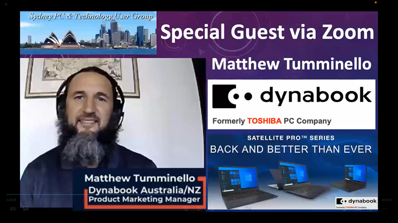 Matthew Tumminello from Dynabook