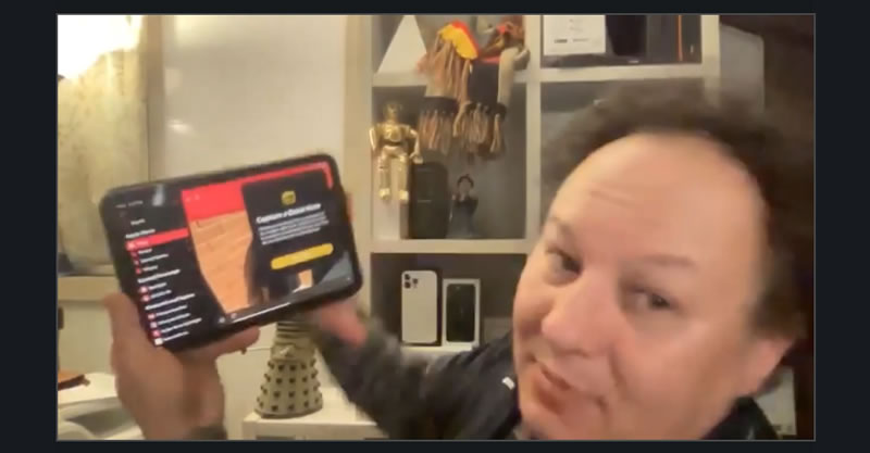 Alex demonstrates the iPad Mini